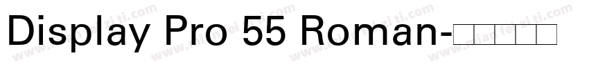 Display Pro 55 Roman字体转换